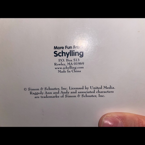 Vintage Raggedy Ann- Jewelry box- Music box- (1969) Simone&Schuster - Picture 5 of 8